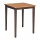 30" Square Top Table with 36" high shaker legs: Cinnamon and Espresso