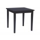 30" Square Top Table with 36" high shaker legs: Black