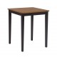30" Square Top Table with 36" high shaker legs: Black & Cherry