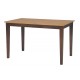 30"x48" Solid Top Dining Table : Cinnamon and Espresso Finish