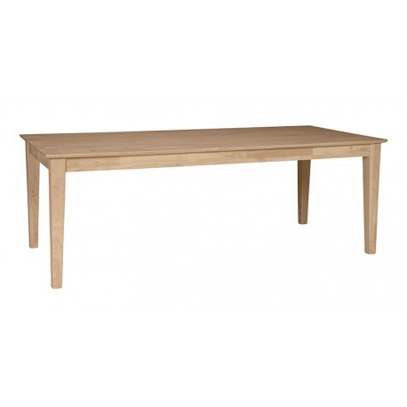 40x84 Solid Top Table with Shaker Legs