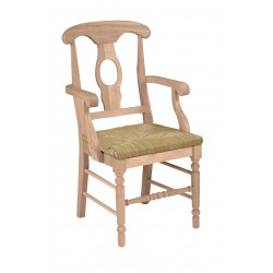 Empire Arm Chair with Rush Seat