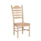 Bedford Ladderback Chair with Wood Seat