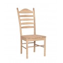 Bedford Ladderback Chair with Wood Seat