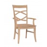 Milano Arm Chair with Wood Seat C-316AB