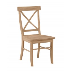X back Chair with wood seat (RTA)
