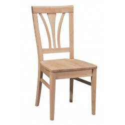Fanback Chair with wood seat