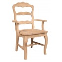 Versailles Arm Chair with Wood Seat