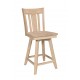 San Remo Swivel Stools with Wood Seat