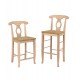 Empire Stool with Rush Seat