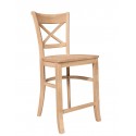 Charlotte Stool with Wood Seat