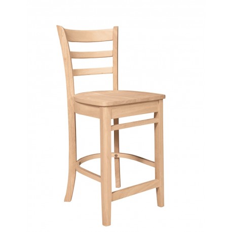 Emily Stool with Wood Seat