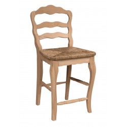 Versaille Ladderback Stool with Rush Seat