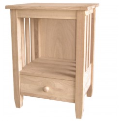 Mission End Table with a Drawer (RTA)