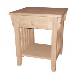 Mission End Table with Drawer
