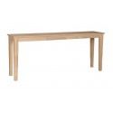 Shaker 72" Wide Sofa Table
