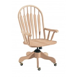 Deluxe Steambent Windsor Desk Chair with Arm