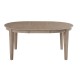 Cosmopolitan Oval pedestal table  - Weathered Gray