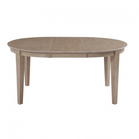 Cosmopolitan Oval pedestal table  - Weathered Gray