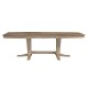 Cosmopolitan Milano Double Butterfly Extension Table - Weathered Gray